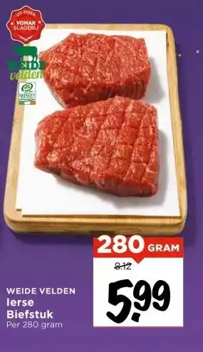 Vomar Voordeelmarkt lerse Biefstuk aanbieding