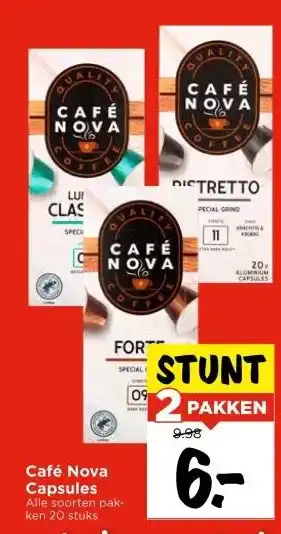 Vomar Voordeelmarkt Café Nova Capsules aanbieding