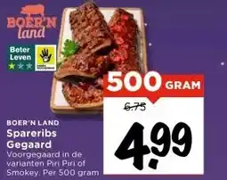 Vomar Voordeelmarkt BOER'N LAND Spareribs Gegaard aanbieding