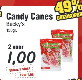 Budget Food Candy Canes aanbieding