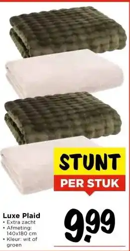 Vomar Voordeelmarkt Luxe Plaid aanbieding