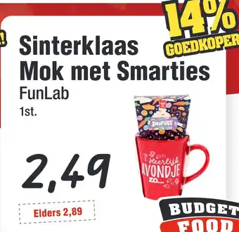 Budget Food Sinterklaas Mok met Smarties aanbieding