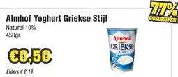 Budget Food Almhof Yoghurt Griekse Stijl aanbieding