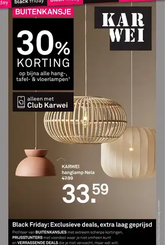 Karwei KARWEI hanglamp Nela aanbieding