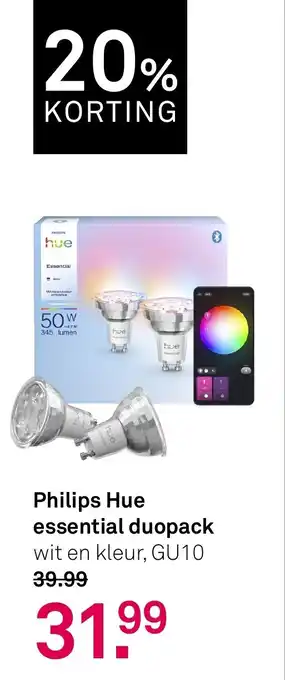 Karwei Philips Hue essential duopack aanbieding