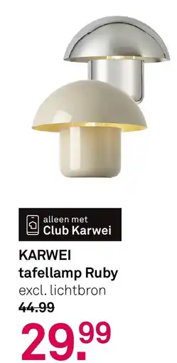 Karwei KARWEI tafellamp Ruby aanbieding