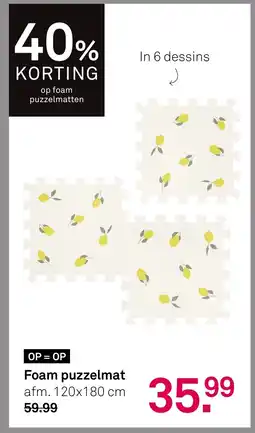 Karwei Foam puzzelmat aanbieding