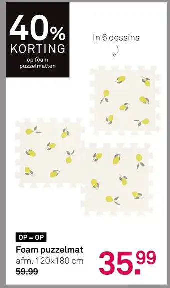 Karwei Foam puzzelmat aanbieding