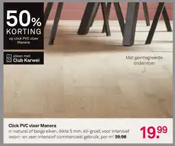 Karwei Click PVC vloer Manera aanbieding