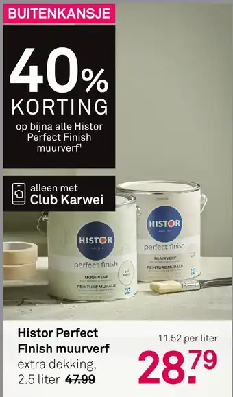 Karwei Histor Perfect Finish muurverf aanbieding