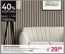 Karwei Lattenwand Brisbane aanbieding