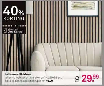 Karwei Lattenwand Brisbane aanbieding