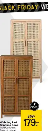 Xenos Webbing kast Bandung hoog aanbieding