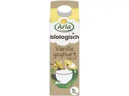 Hoogvliet Arla Biologisch halfvolle vanille yoghurt aanbieding
