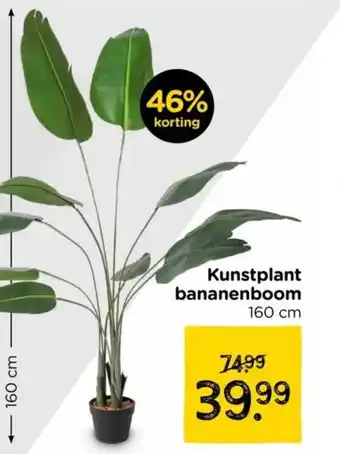 Xenos Kunstplant bananenboom aanbieding