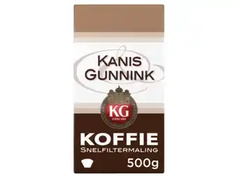 Hoogvliet Kanis & Gunnink Regular filterkoffie aanbieding