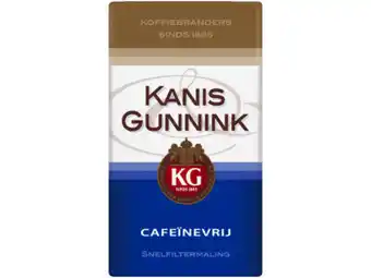 Hoogvliet Kanis & Gunnink Decaf filterkoffie aanbieding