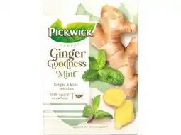 Hoogvliet Pickwick Ginger goodness mint aanbieding