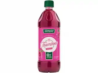 Hoogvliet Slimpie Siroop framboos aanbieding