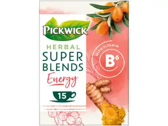 Hoogvliet Pickwick Super Blends Energy Kruidenthee aanbieding