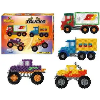 Toys2Play Hama strijkkralen set trucks 4000 delig aanbieding