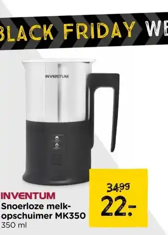 Xenos INVENTUM Snoerloze melk opschuimer MK350 aanbieding