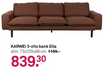 Karwei KARWEI 3-zits bank Ella aanbieding