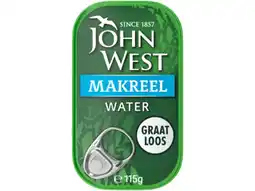 Hoogvliet John West Makreelfilets naturel aanbieding