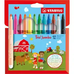 Toys2Play Stabilo Jumbo Trio Stiften 12 Stuks aanbieding
