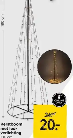 Xenos Kerstboom met led verlichting aanbieding