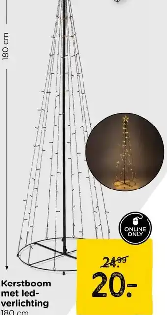 Xenos Kerstboom met led verlichting aanbieding