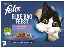 Hoogvliet Felix Elke Dag Feest kattenvoer mix selectie aanbieding