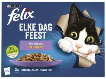 Hoogvliet Felix Elke Dag Feest kattenvoer mix selectie aanbieding