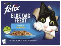 Hoogvliet Felix Elke Dag Feest kattenvoer vis selectie aanbieding