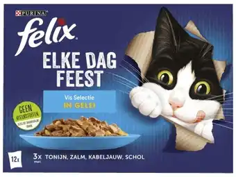 Hoogvliet Felix Elke Dag Feest kattenvoer vis selectie aanbieding