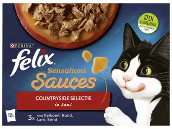 Hoogvliet Felix Sensations Sauces kattenvoer vlees aanbieding