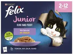 Hoogvliet Felix Elke Dag Feest kattenvoer junior aanbieding
