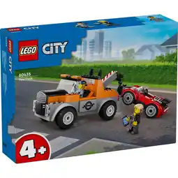 Toys2Play LEGO 60435 City Great Vehicles Sleepwagen En En Sportautoreparatie aanbieding