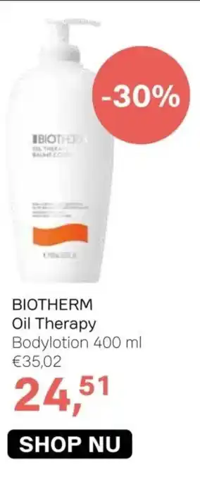 Pour Vous Biotherm Oil Therapy Bodylotion aanbieding