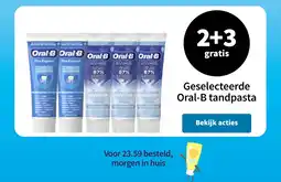 Plein.nl Geselecteerde Oral-B tandpasta aanbieding