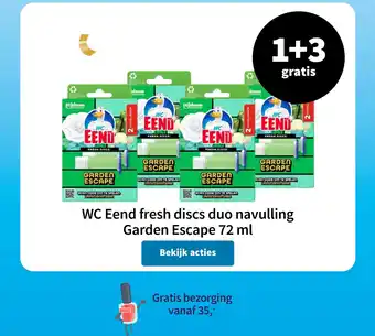 Plein.nl WC Eend fresh discs duo navulling aanbieding