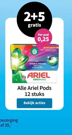 Plein.nl Alle Ariel Pods aanbieding