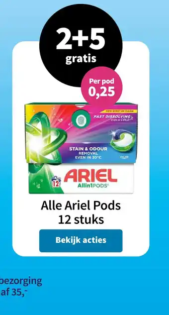 Plein.nl Alle Ariel Pods aanbieding