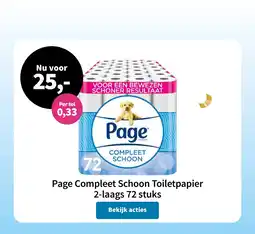 Plein.nl Page Compleet Schoon Toiletpapier aanbieding