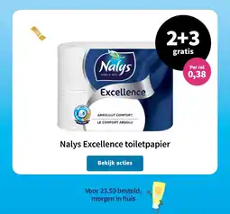 Plein.nl Nalys Excellence toiletpapier aanbieding