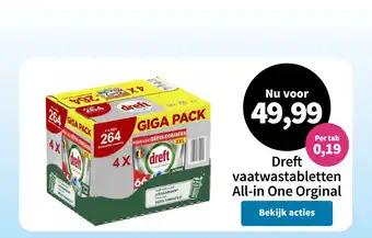 Plein.nl Dreft vaatwastabletten All in One Orginal aanbieding