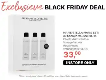 Pour Vous Marie stella maris set: 3x Shower Mousse 200 ml aanbieding