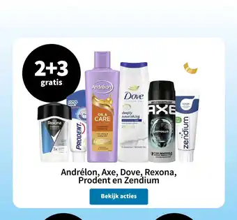 Plein.nl Andrélon, Axe, Dove, Rexona, Prodent en Zendium aanbieding