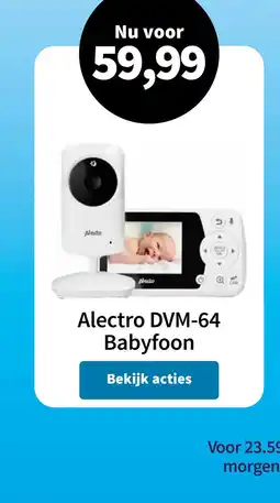 Plein.nl Alectro DVM-64 Babyfoon aanbieding