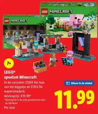 Lidl LEGO® speelset Minecraft aanbieding